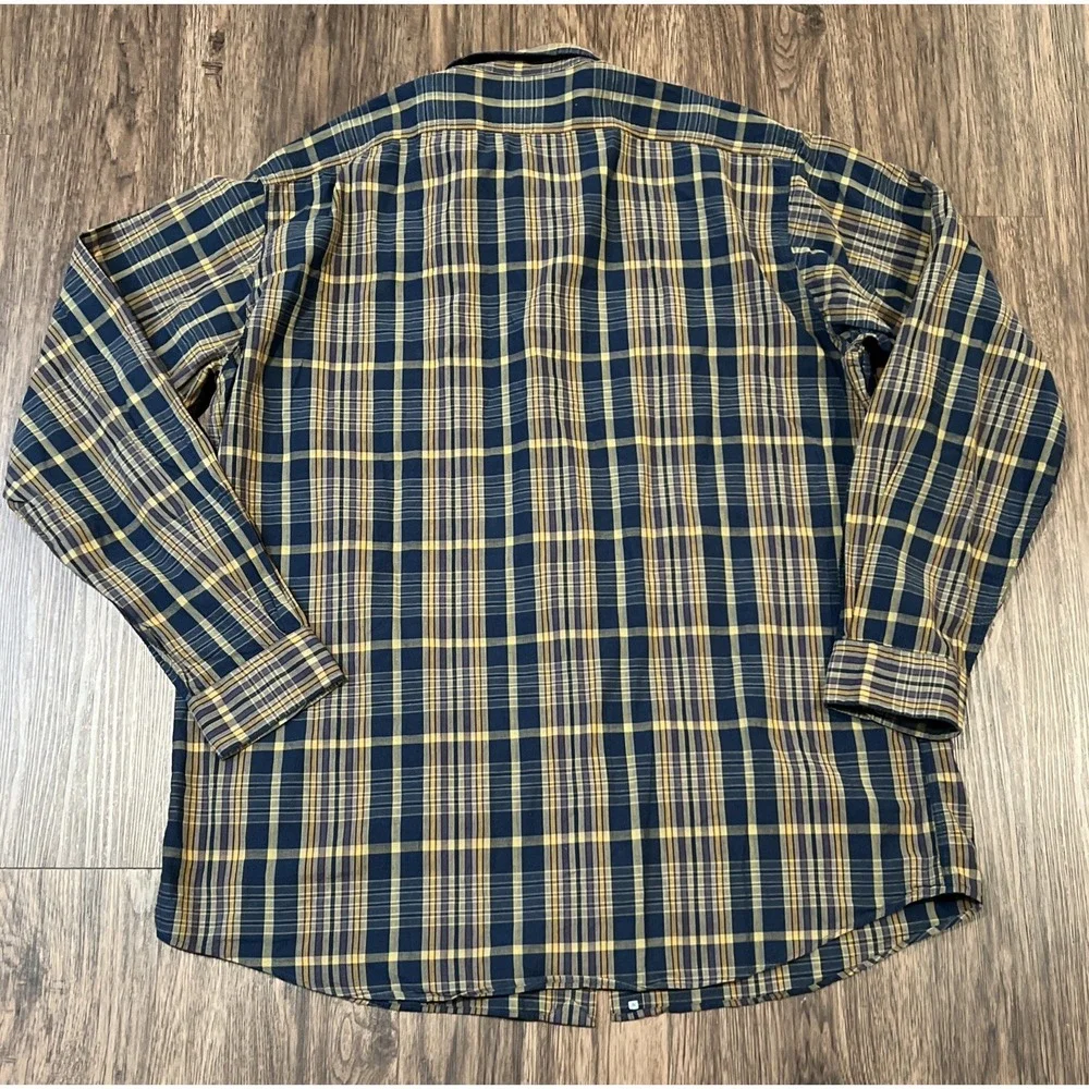 Polo Ralph Lauren Mens Plaid Long Sleeve Button Down Shirt 100% Cotton Size XL